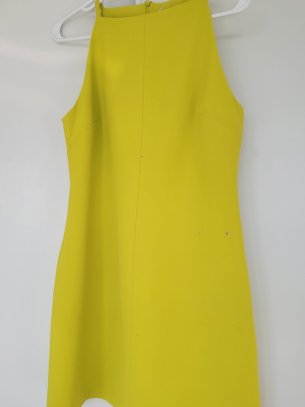 Zara Sleeveless Mini Dress in Bright Yellow
